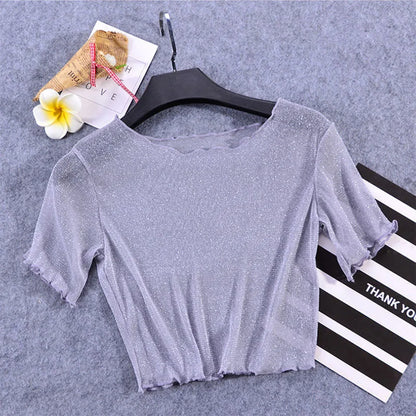 Women's Slim Fit Short Sleeve O-Neck T-Shirt