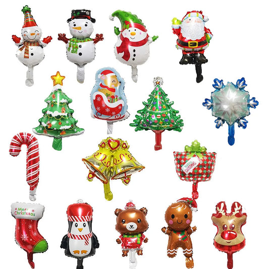 10pcs Christmas Aluminum Foil Balloons