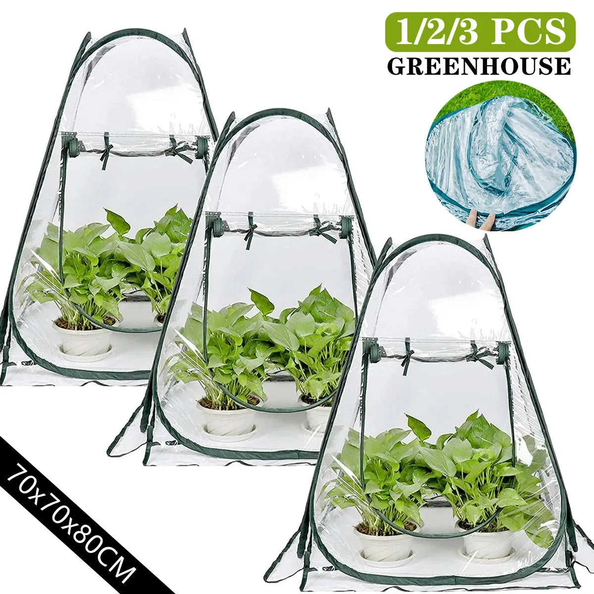Pop-Up Portable Mini Plants Greenhouse