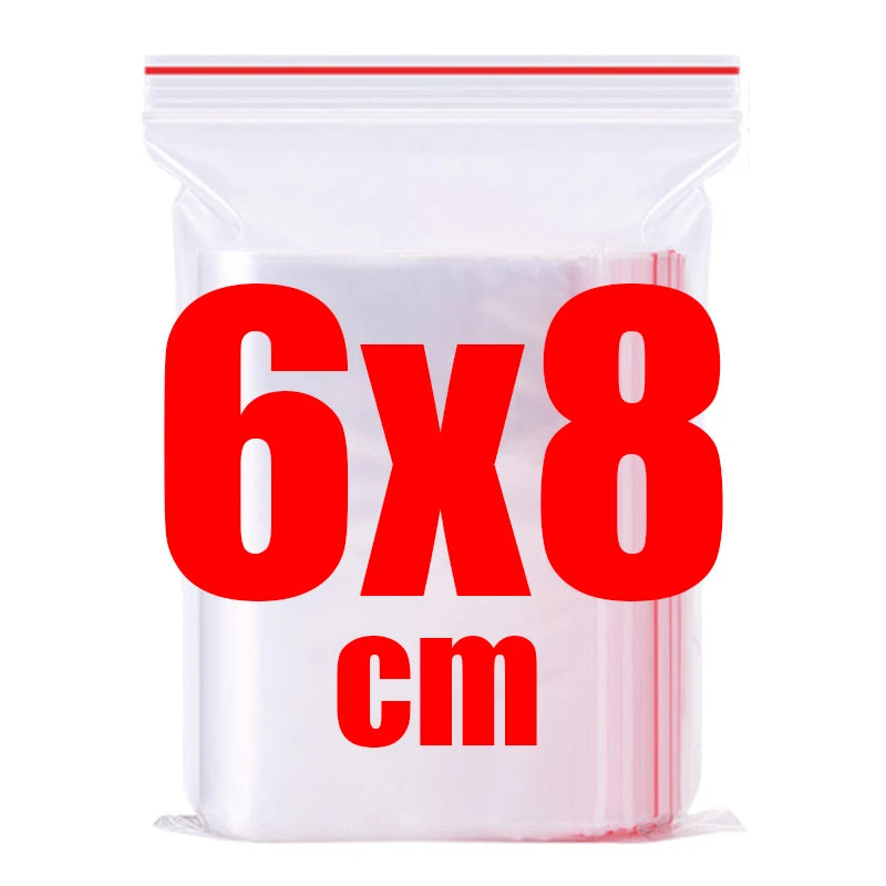 Multi-pack Self Sealed Small Zipper Storage Bags