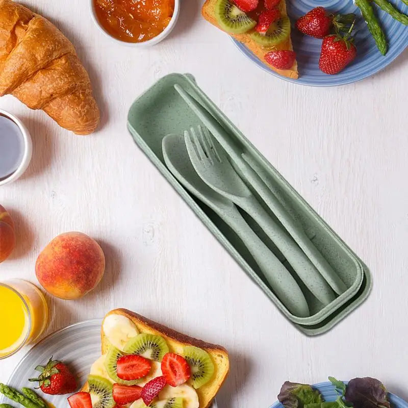 Travel Cutlery Set With Case For Kids