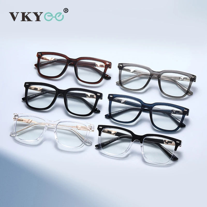 VICKY Retro Geometric Square Design Anti-blue Light Reading Glasses