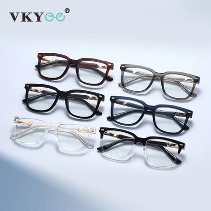 VICKY Retro Geometric Square Design Anti-blue Light Reading Glasses