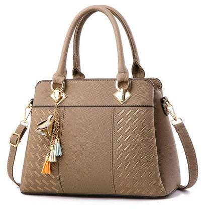 Yogodlns Women’s Luxury Embroidered Shoulder Bag – Soft PU Leather Crossbody Tote