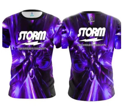 Storm Marble Fluid Graphic Performance Bowling Jersey