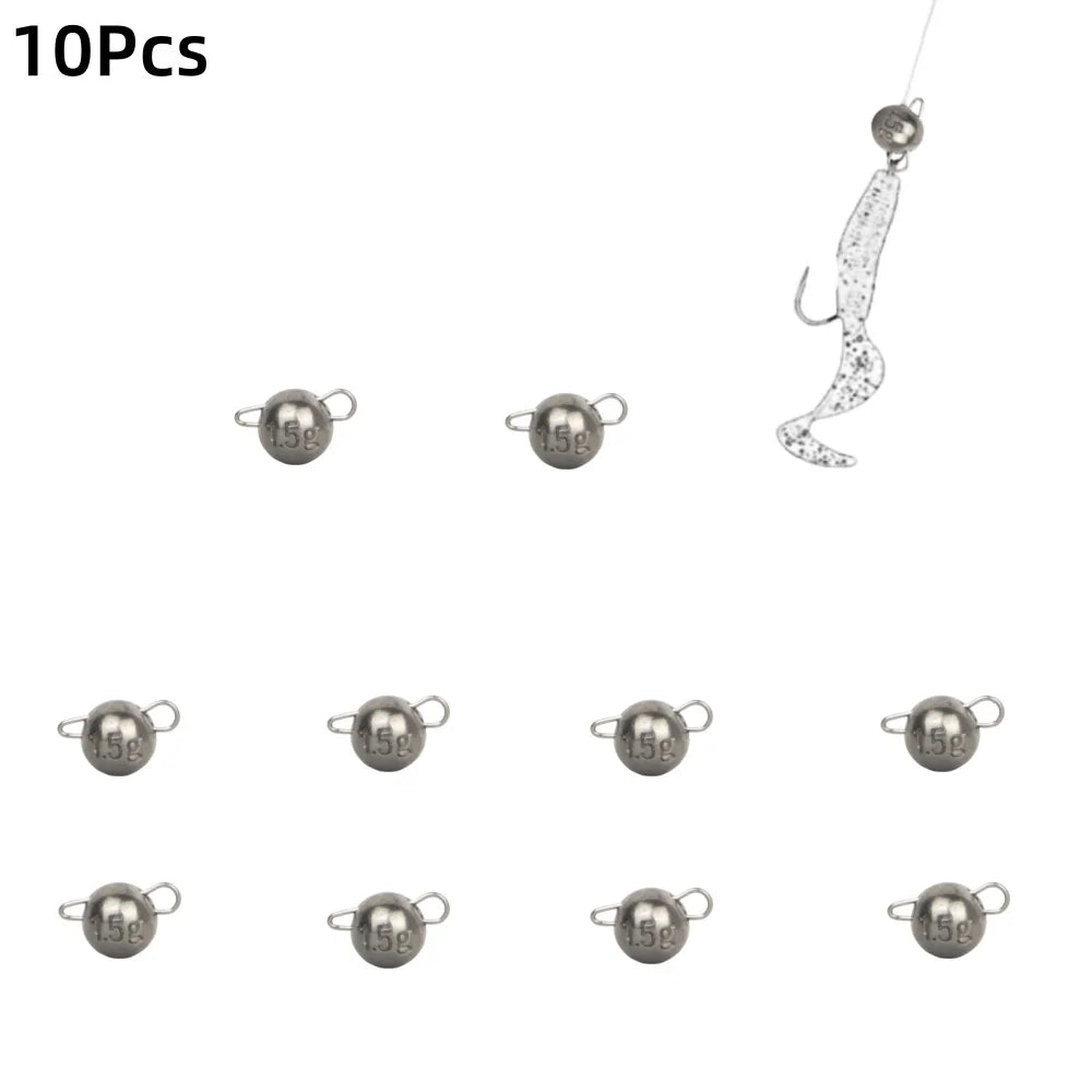 10Pcs Tungsten Cheburashka Jig Weights