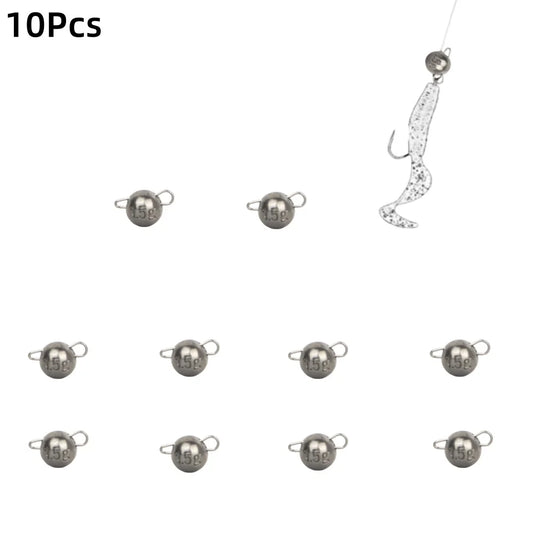 10Pcs Tungsten Cheburashka Jig Weights
