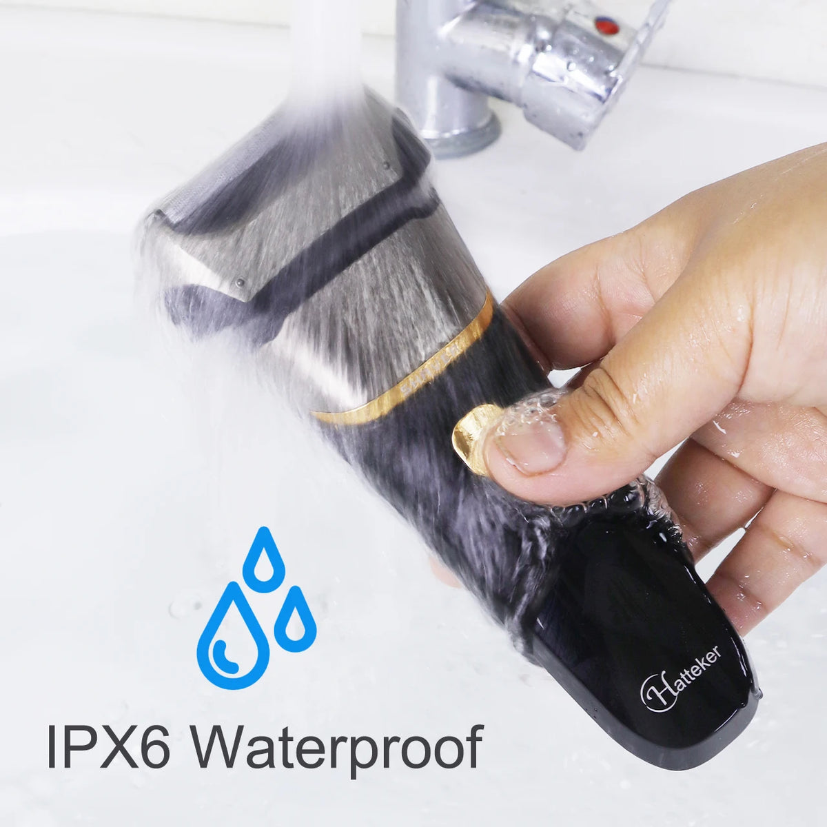 Hatteker Cordless Electric Shaver – Wet/Dry USB Rechargeable Razor with LCD Display