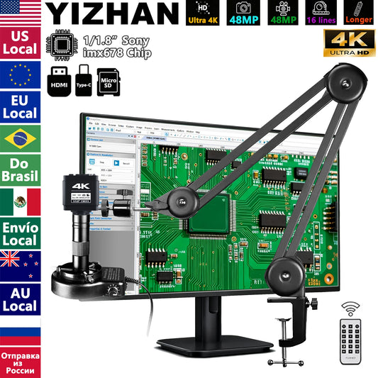 YIZHAN 4K Digital Microscope with Software and IMX678/IMX415 CMOS Sensor