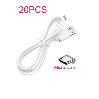 Short Micro USB Fast Charging Data Cable – Bulk Multi-Pack for Android Devices