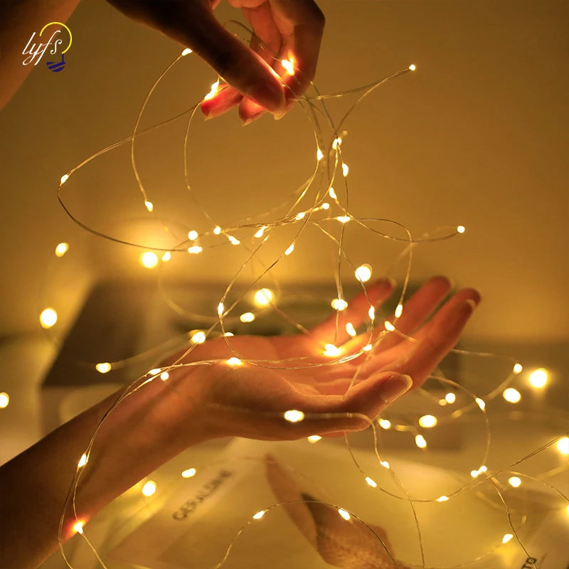 LED Fairy String Lights with Button Battery