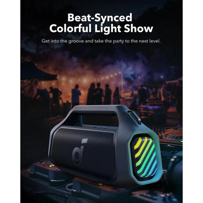140W Outdoor Bluetooth Speaker with RGB Lights & BassUp 2.0