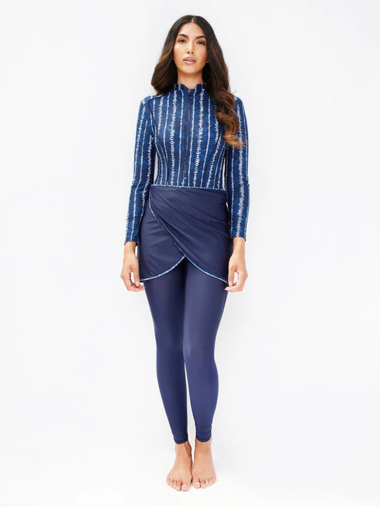 Women's Modest 3-Piece Burkini Muslim Swimwear Set