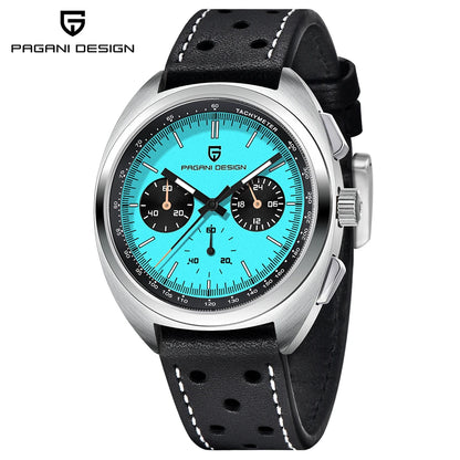 Pagani Design Men's Luxury Quartz Chronograph Watch – Retro Dial Clock
