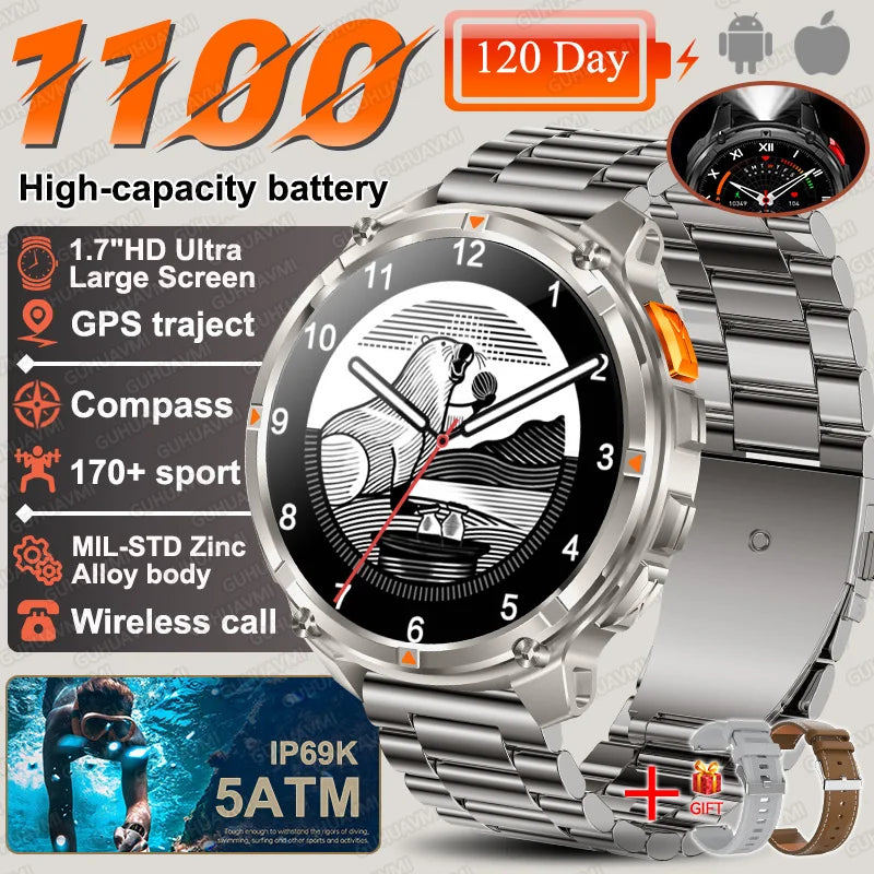 T-Rex3 Pro 1100mAh Battery Smart Watch