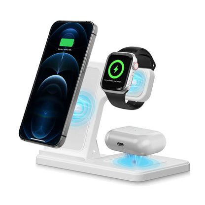 3 In 1 Wireless Charging Station Magnetic Fast Charging For iPhone