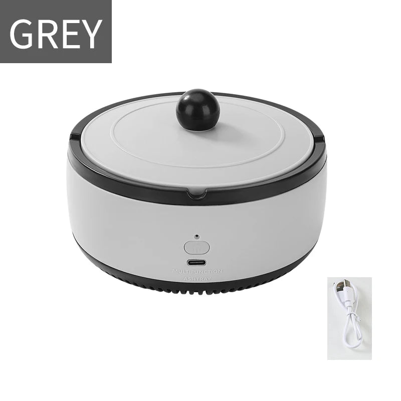 Smart Smokeless Air Purifier Ashtray - Anion Filtration & Aromatherapy Dispenser