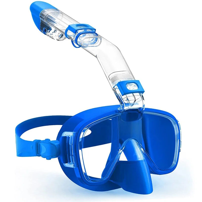 Foldable Anti-Fog Snorkel Mask with Full Dry Top System