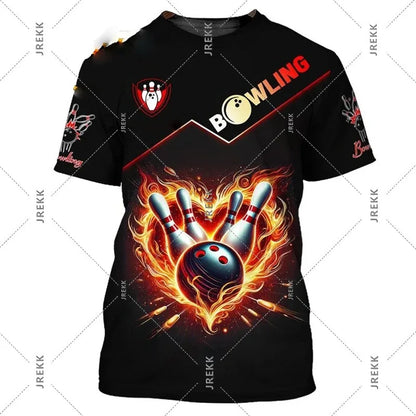 Men's Custom Name Bowling T-Shirt