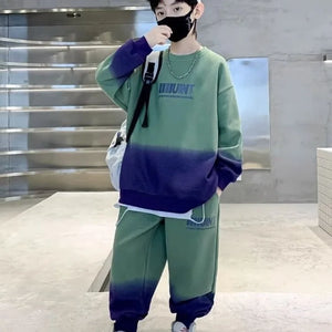 Oversized Long-sleeve Top and Baggy Pants Set