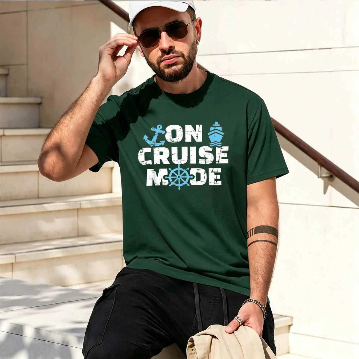 Men’s 100% Cotton Short Sleeve Graphic T-Shirt – Casual Breathable Summer Tee