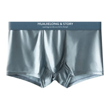 Breathable Thin Satin Seamless Mid Waist Boxers