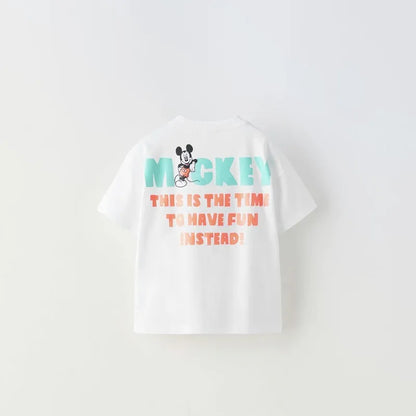 Cartoon Print Short-sleeved T-shirt