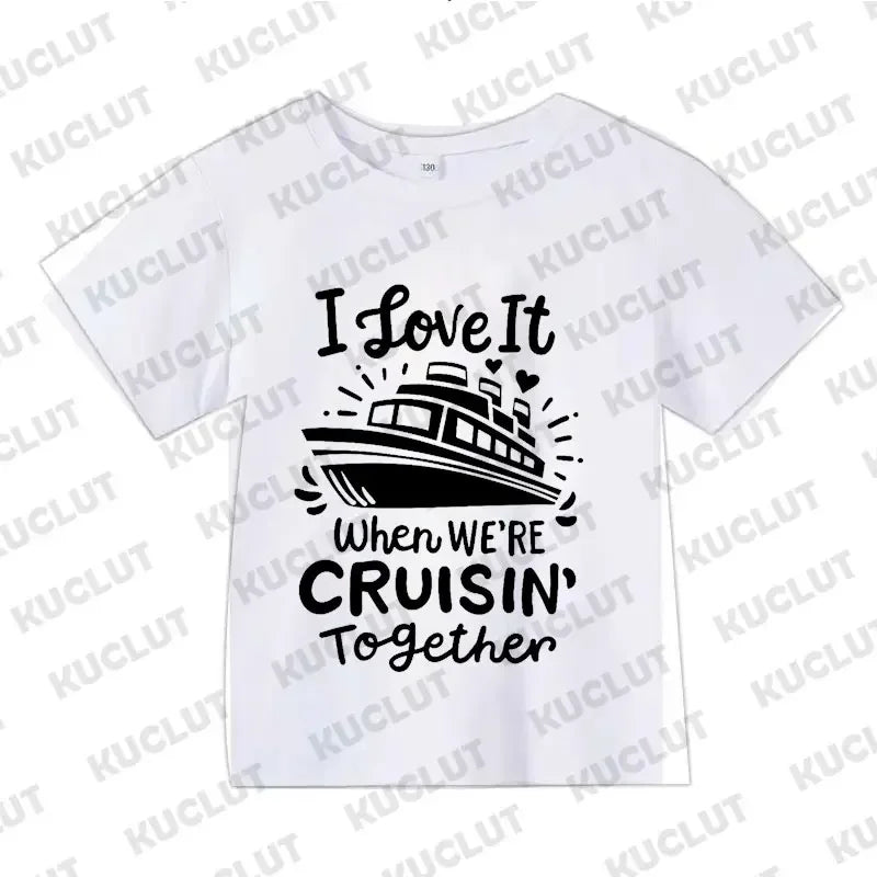Family Cruise Squad Matching Graphic T-Shirt | Adult & Kids Vacation Tee