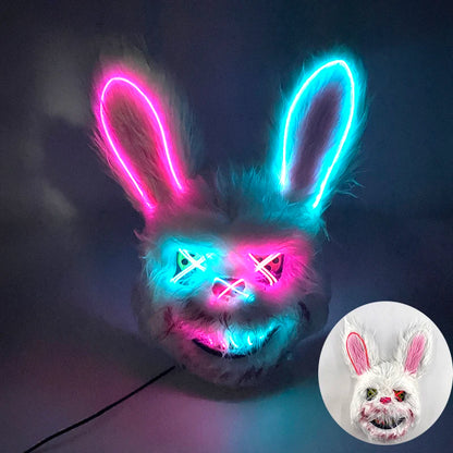Novelty LED Bloody Furry Bunny Rabbit Bear Mask