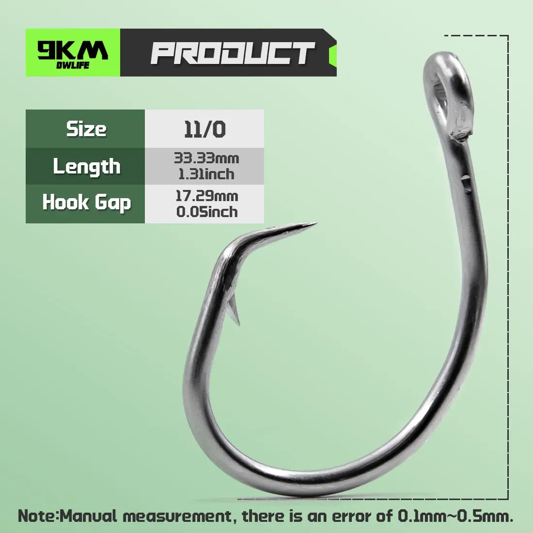 Forged in-line Large Circle Hooks