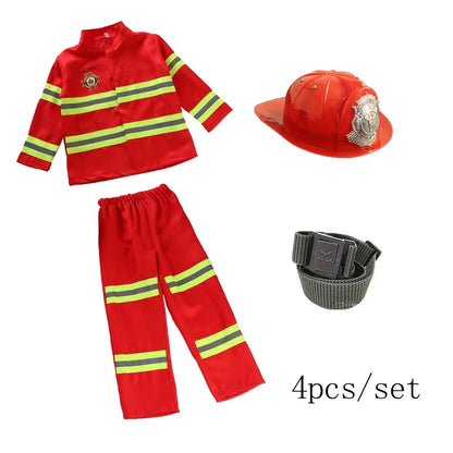 Halloween Kids Firefighter Uniform