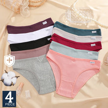 FINETOO 4Pcs Cotton Panties