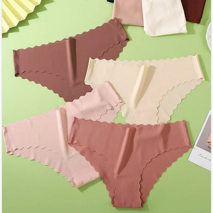 4Pcs Seamless Low Rise Briefs
