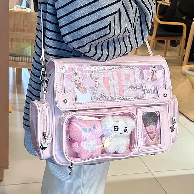 Y2K Harajuku Transparent Window Ita Bag Crossbody Shoulder Bag