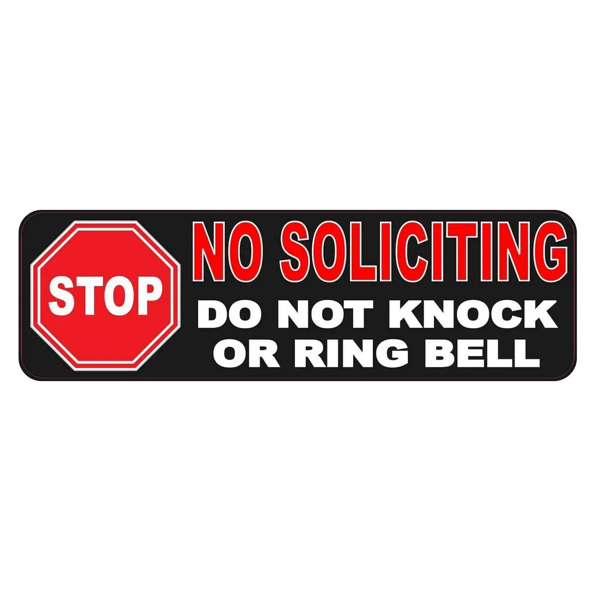 No Soliciting Vintage Metal Aluminum Sign