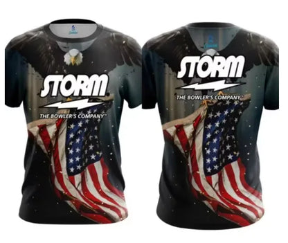 Storm Marble Fluid Graphic Performance Bowling Jersey