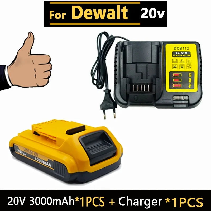 20V MAX Lithium-Ion Replacement Battery for DeWALT Power Tools