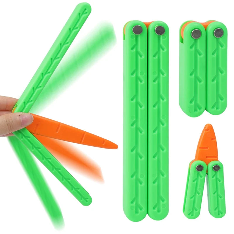 3D Gravity No Edge Butterfly Training Knife
