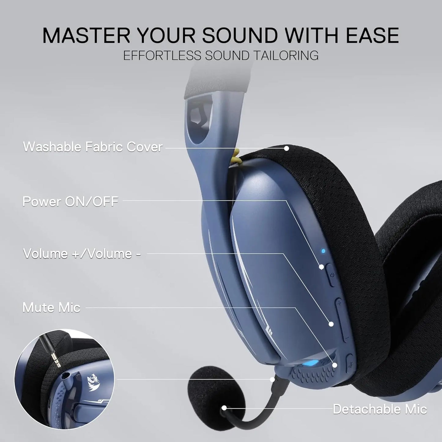 Redragon H878 Tri-Mode Wireless Gaming Headset