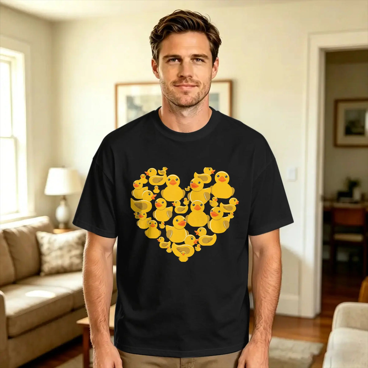 Men’s 100% Cotton Oversized Streetwear T-Shirt – Casual Summer Crewneck Tee