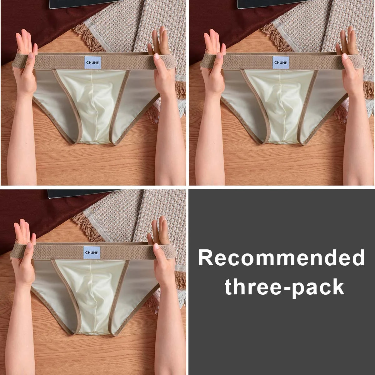 3pcs Lorien Crest Ice Silk Briefs