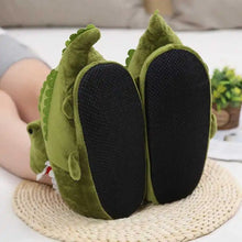 Chunky Fuzzy Crocodile Cotton Slippers