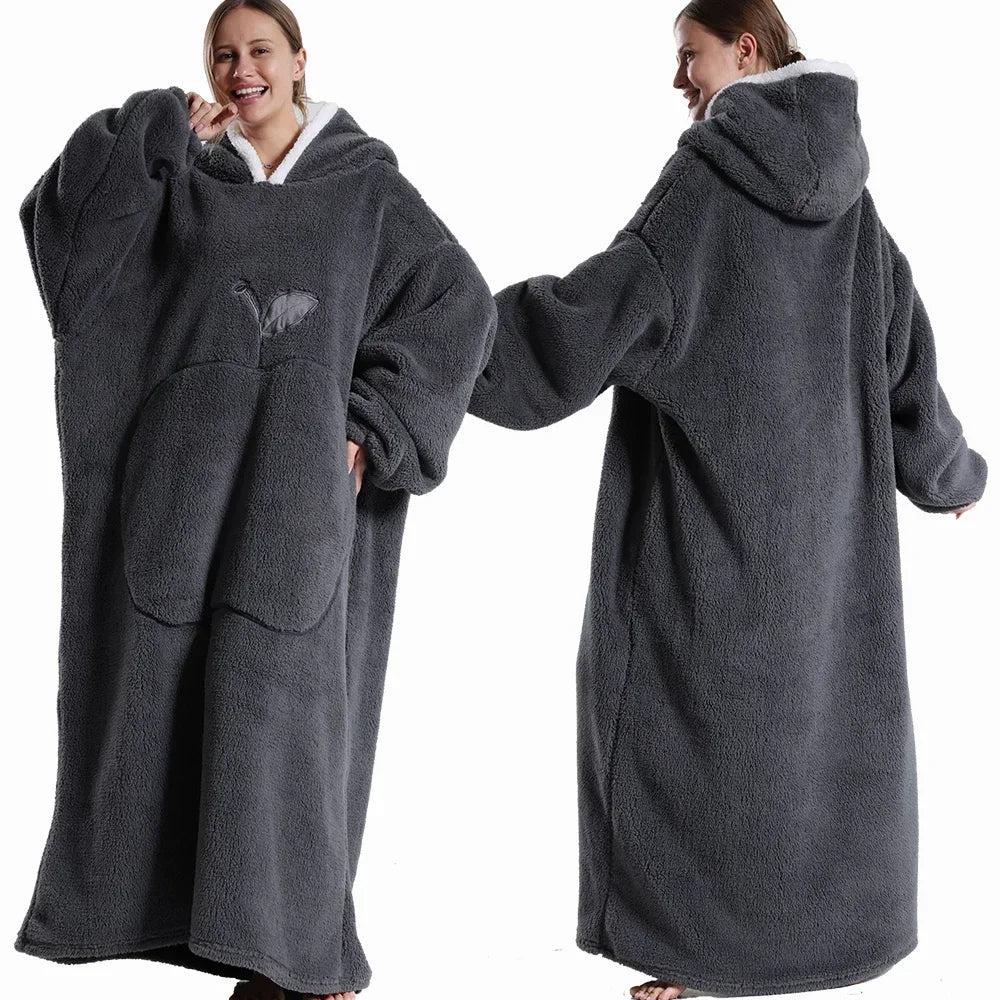 Extra Long & Thick Hooded Robe