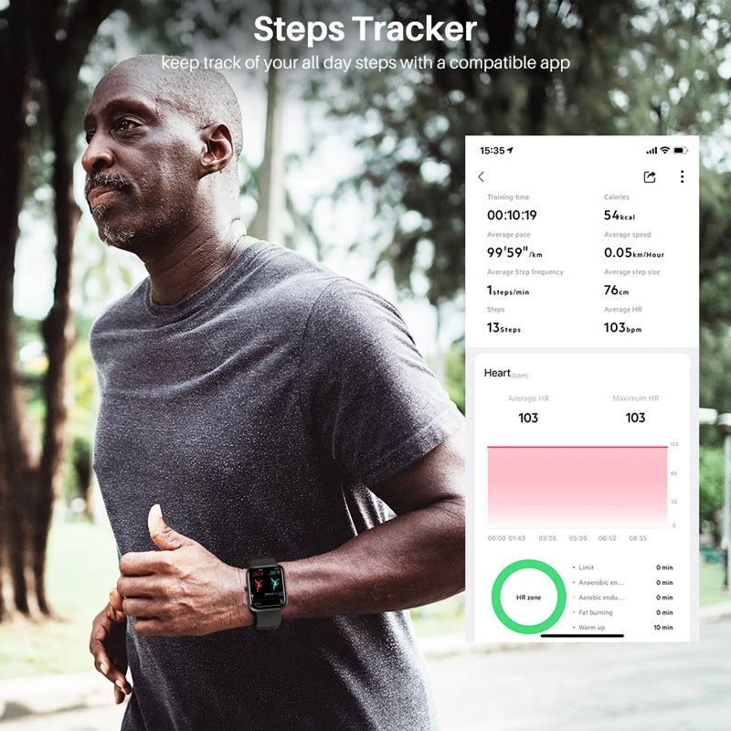 Refurbished TOZO S2 Smartwatch – 5ATM Waterproof Fitness Tracker with Alexa Built-In, Heart Rate & Sleep Monitor