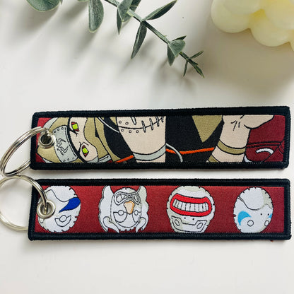 Anime Character Embroidered Key Tag