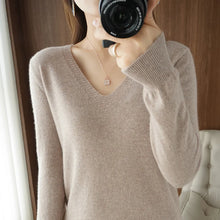 V-neck Pullover Lace Neck Sweaters