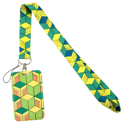 Anime Character Lanyard with ID Card Holder & Keychain
