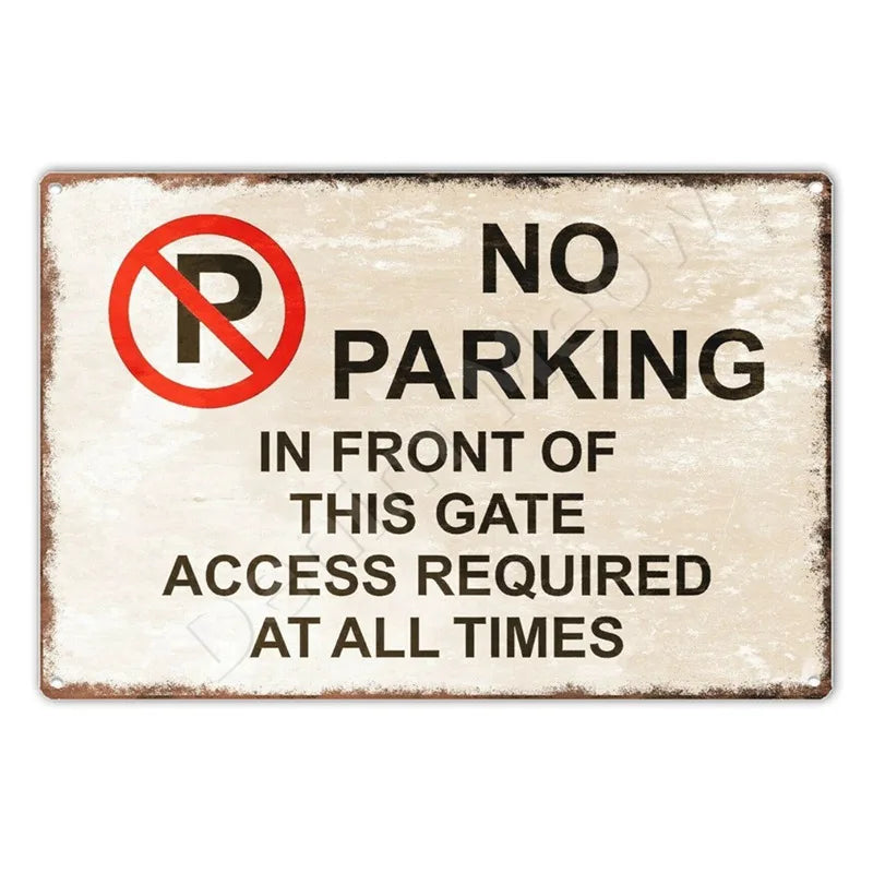 Funny No Soliciting Vintage Metal Tin Sign
