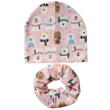 Cartoon Dinosaur Baby Head Scarf Hat Set