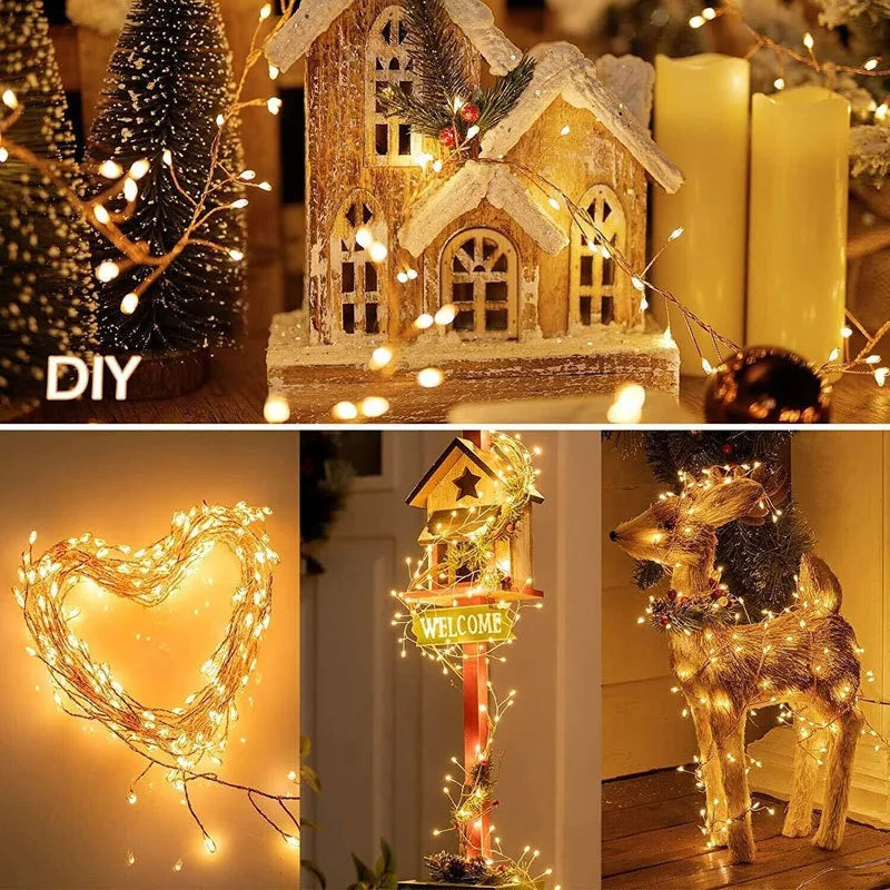 USB LED Firecracker Fairy Lights with Remote Control
